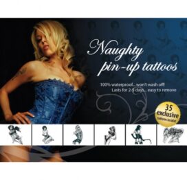 afbeelding tattoo set - naughty pin-up