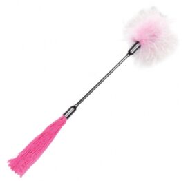 afbeelding s / m - whip / tickle roze / wit