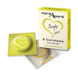 afbeelding moreamore - condoom soft skin 3 st.