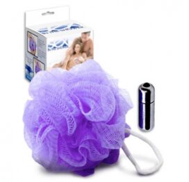 afbeelding sex in the shower - vibrating mesh sponge