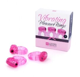 afbeelding loverspremium - pleasure ringen roze (3 st.)
