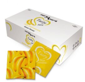 afbeelding moreamore - condoom tasty skin banaan 100 st.