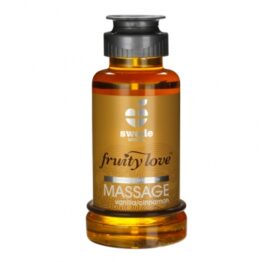 afbeelding swede - fruity love massage vanille/kaneel 100ml.