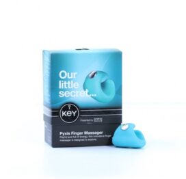 afbeelding key by jopen - pyxis finger massager blauw