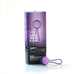 afbeelding key by jopen - stella i kegel bal set paars