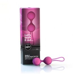 afbeelding key by jopen - stella ii kegel bal set roze