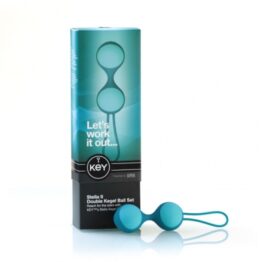 afbeelding key by jopen - stella ii kegel bal set blauw