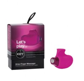 afbeelding key by jopen - aries finger massager roze