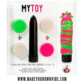 afbeelding mytoy - vibrator kit groen / roze