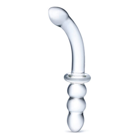 afbeelding Glas Glazen Geribbelde G-Spot Dildo