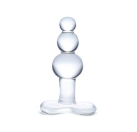 afbeelding Glas Geribbelde Glazen Buttplug