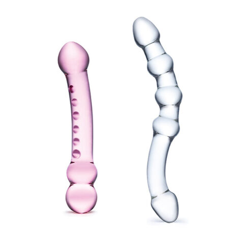 afbeelding Glas Dubbel Plezier Glazen Dildo Set