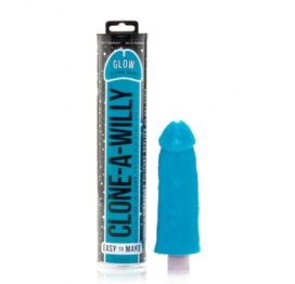 afbeelding clone a willy kit - glow-in-the-dark blue