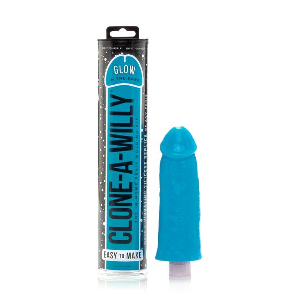 afbeelding Clone A Willy Kit Glow-in-the-Dark Blauw