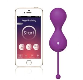 afbeelding magic motion - smart kegel ball twins paars