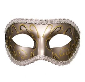afbeelding s / m - grey masquerade masker
