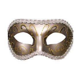 afbeelding S&M Grey Masquerade Masker