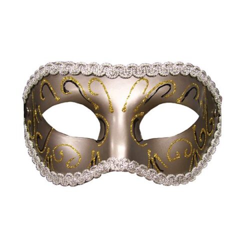 afbeelding S&M Grey Masquerade Masker