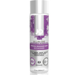 afbeelding System JO All-in-One Sensual Massage Glijmiddel Lavendel 120 ml