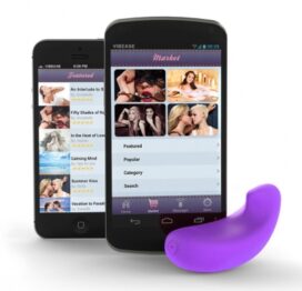 afbeelding vibease - iphone / android vibrator versie paars