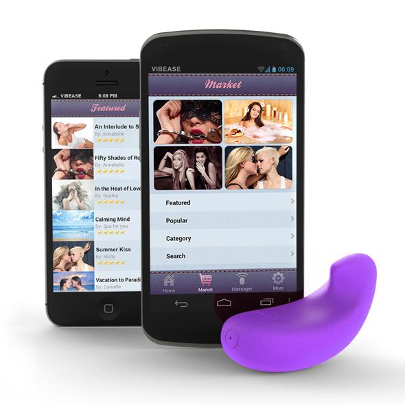 afbeelding Vibease iPhone & Android Vibrator Paars