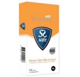 afbeelding safe - intense safe condooms rib-nop 10 stuks