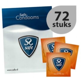 afbeelding safe - intense safe condooms rib-nop 72 stuks