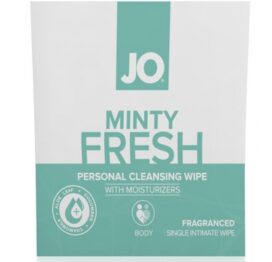 afbeelding system jo - wipes minty fresh fragranced single