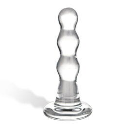 afbeelding Glas Triple Play Beaded Glazen Butt Plug