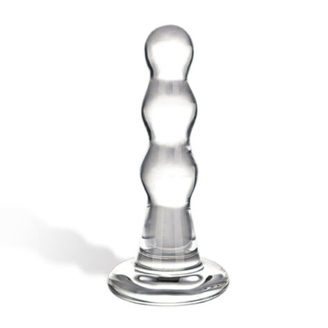 afbeelding Glas Triple Play Beaded Glazen Butt Plug