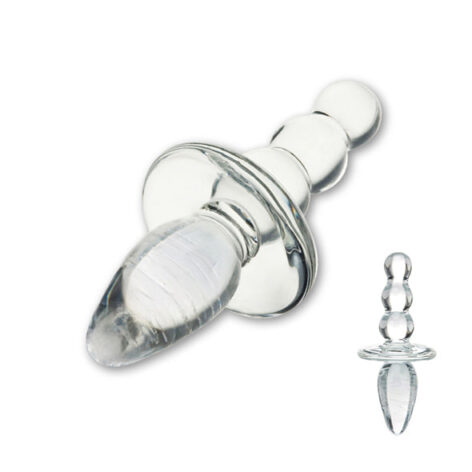 afbeelding Glas Titus Beaded Glazen Butt Plug