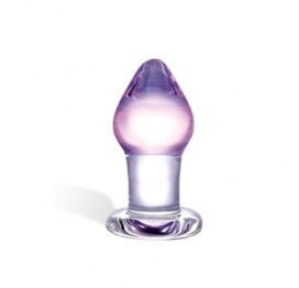 afbeelding glas - amethyst rain glazen butt plug