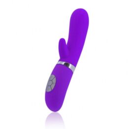 afbeelding maia toys - vibrator with clit stem neon paars