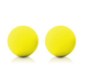 afbeelding maia toys - kegel ballen neon geel