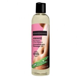 afbeelding intimate organics - massage olie awake 240 ml