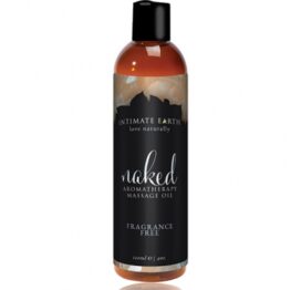 afbeelding intimate earth - massage olie naked unscented 120 ml