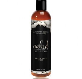 afbeelding intimate earth - naked unscented massage olie 240 ml