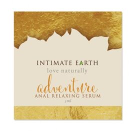 afbeelding intimate earth - anaal relaxing serum adventure foil 3 ml