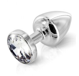 afbeelding diogol - anni butt plug rond verzilverd 25 mm