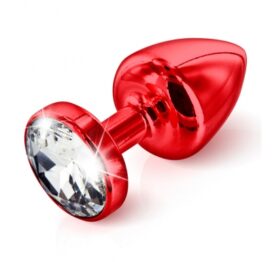 afbeelding diogol - anni butt plug rond rood 25 mm