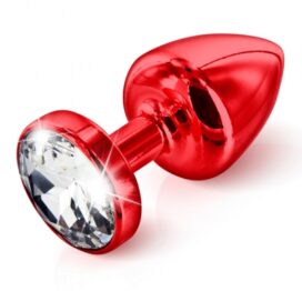 afbeelding diogol - anni butt plug rond rood 35 mm