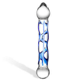 afbeelding Glas Full Tip Textured Glazen Dildo