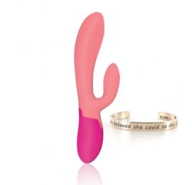 afbeelding rs - essentials - xena rabbit vibrator koraal / roze