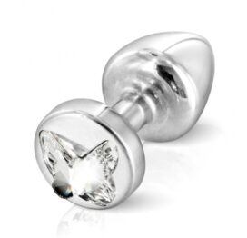 afbeelding diogol - anni r butt plug vlinder zilver 25 mm