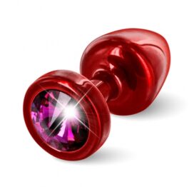 afbeelding diogol - anni butt plug rond rood / roze 25 mm