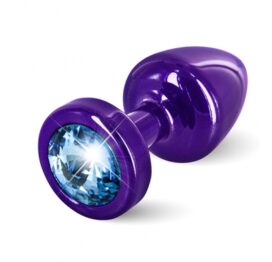 afbeelding diogol - anni butt plug rond paars / blauw 25 mm