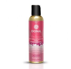 afbeelding dona - scented massage olie blushing berry 125 ml