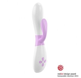 afbeelding ovo - k2 rabbit vibrator roze wit