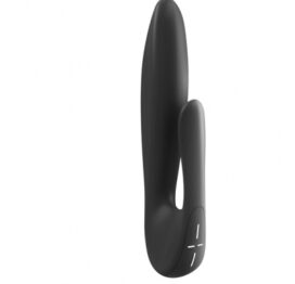 afbeelding ovo - j2 oplaadbare rabbit vibrator zwart