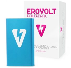 afbeelding erovolt powerbank - blauw